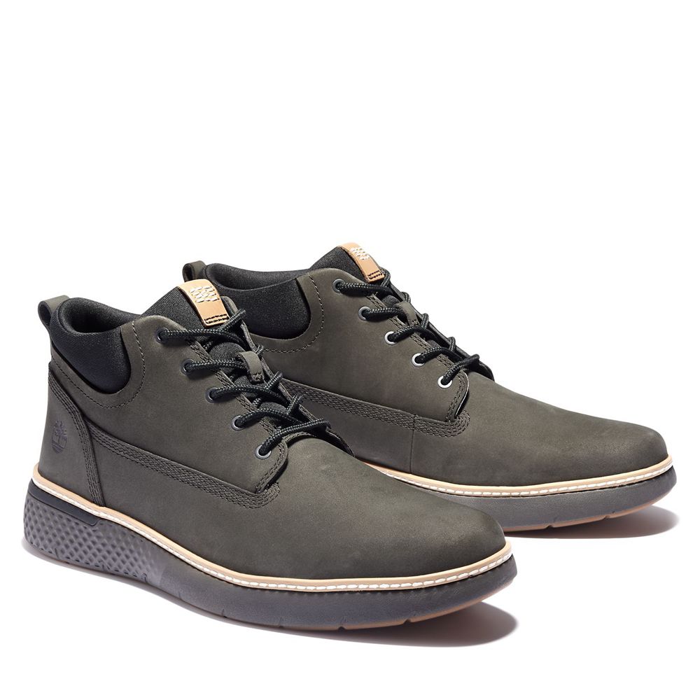 Bocanci Chukka Timberland Barbati Verzi Inchis - Cross Mark Better Piele - Romania - HPTWLG107